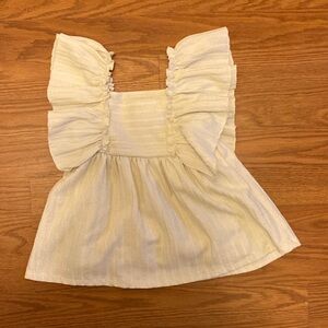 Zara Ivory Textured 9-12 Month Girl Dress